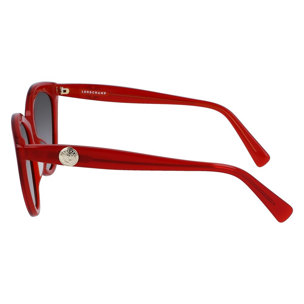 Longchamp – Rote Acetat-Sonnenbrille