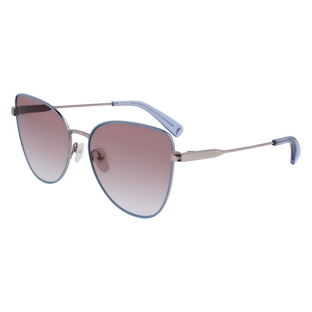 Longchamp Sonnenbrille aus gelbem Metall