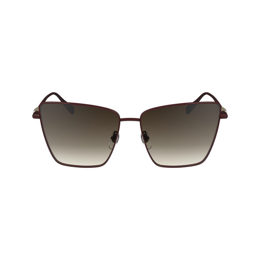 Longchamp Rote Metallsonnenbrille