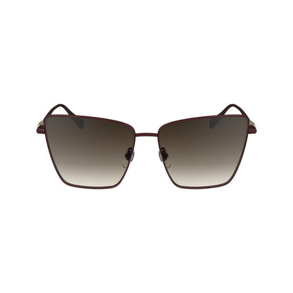 Longchamp Rote Metallsonnenbrille
