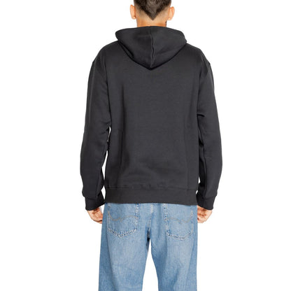 New Balance Schwarzer Baumwoll-Kapuzenpullover
