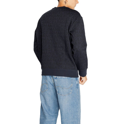Armani Exchange – Blaues Baumwoll-Sweatshirt