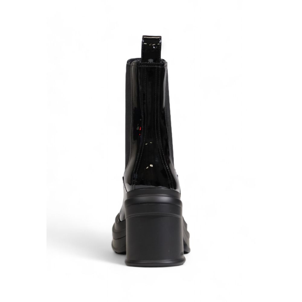 Armani Exchange – Schwarze Polyester-Stiefeletten