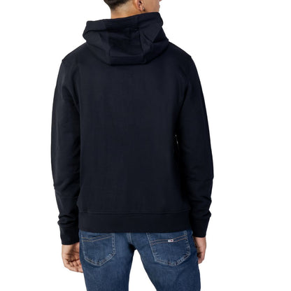 Armani Exchange Blauer Baumwoll-Kapuzenpullover
