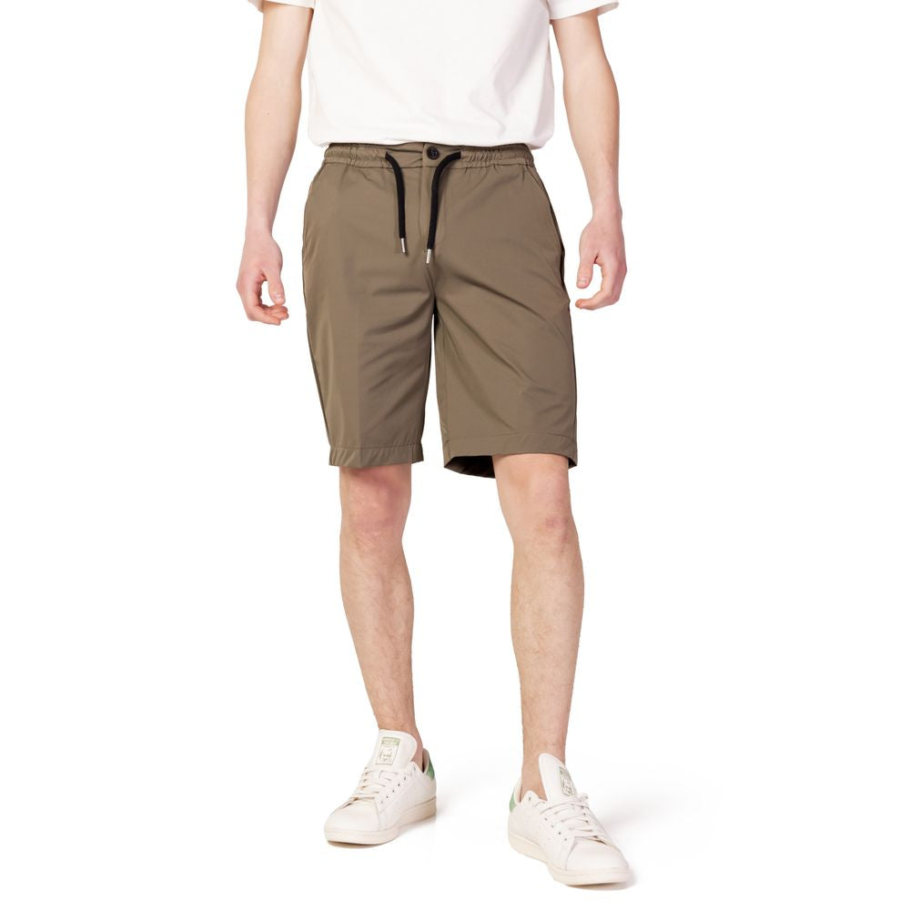 Suns Grüne Nylon-Bermudashorts