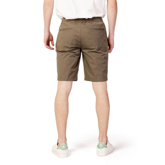 Suns Grüne Nylon-Bermudashorts