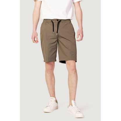Suns Grüne Nylon-Bermudashorts