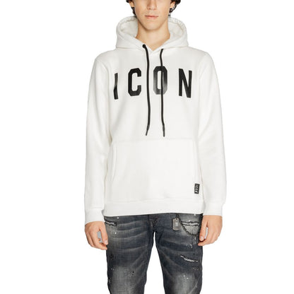 Icon White Cotton Hoodie