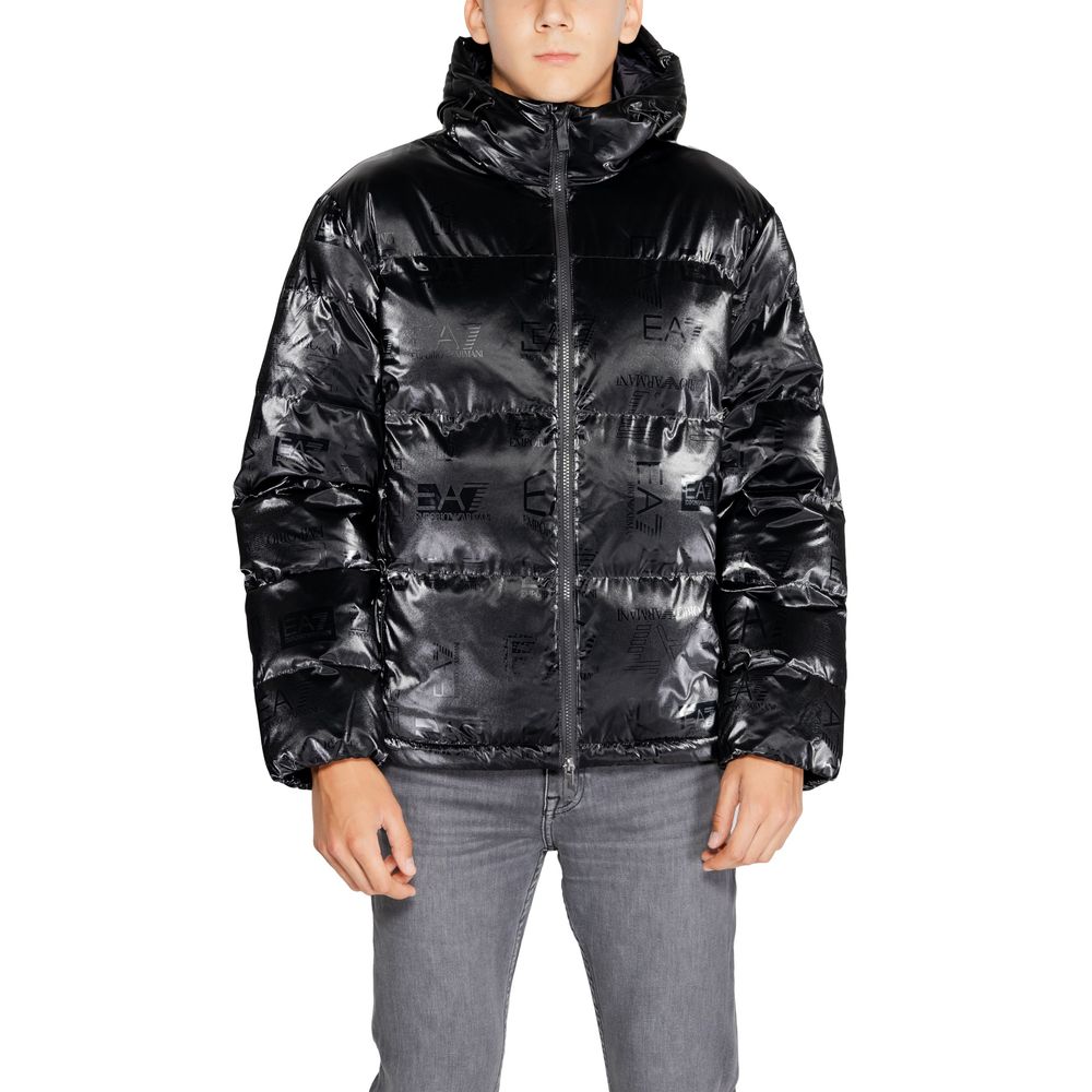 EA7 Emporio Armani Schwarze Polyesterjacken und -mäntel