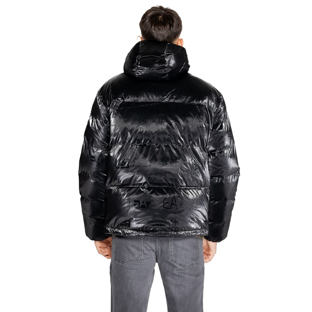 EA7 Emporio Armani Schwarze Polyesterjacken und -mäntel