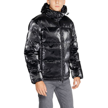 EA7 Emporio Armani Schwarze Polyesterjacken und -mäntel
