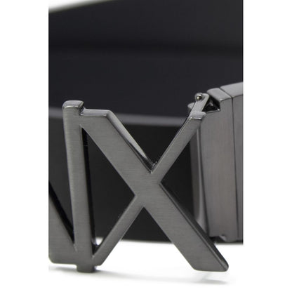 Armani Exchange – Schwarzer Ledergürtel