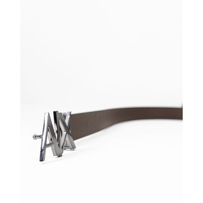 Armani Exchange – Schwarzer Ledergürtel