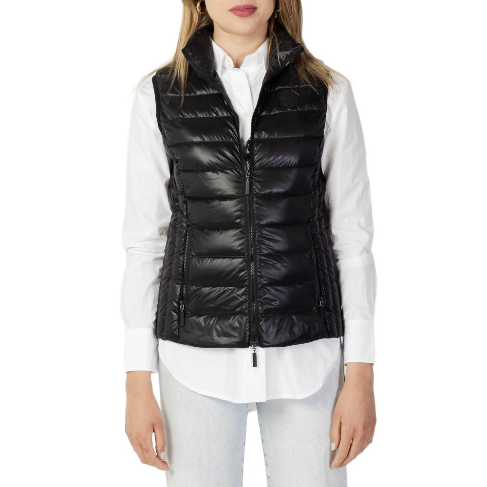 Armani Exchange – Schwarze, ärmellose Jacke aus Polyester