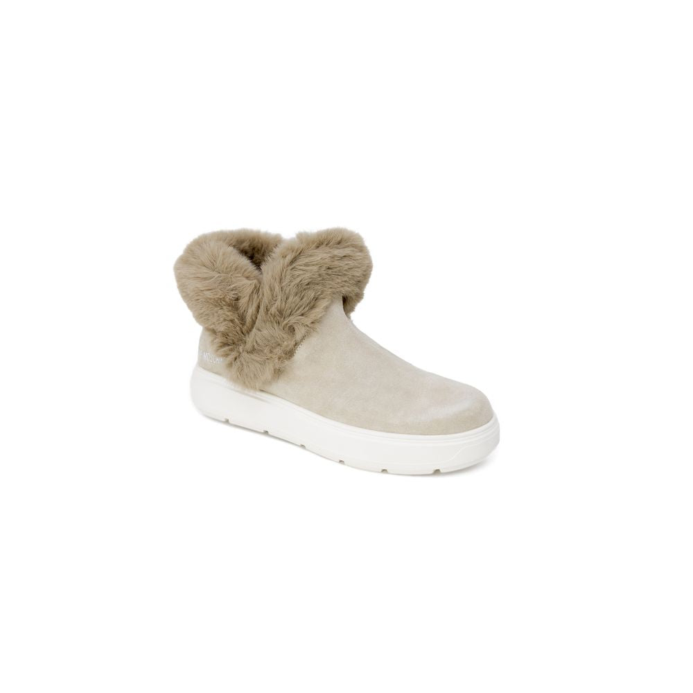 Love Moschino Beige Ledersneaker