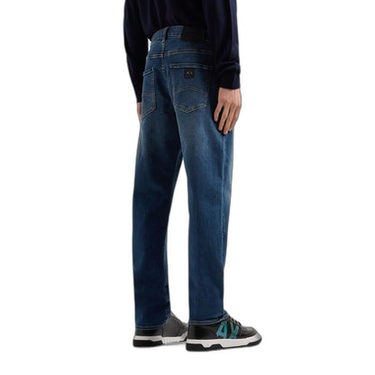 Armani Exchange – Blaue Skinny-Jeans aus Baumwolle