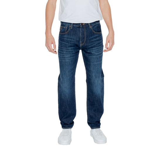 Armani Exchange – Blaue Skinny-Jeans aus Baumwolle