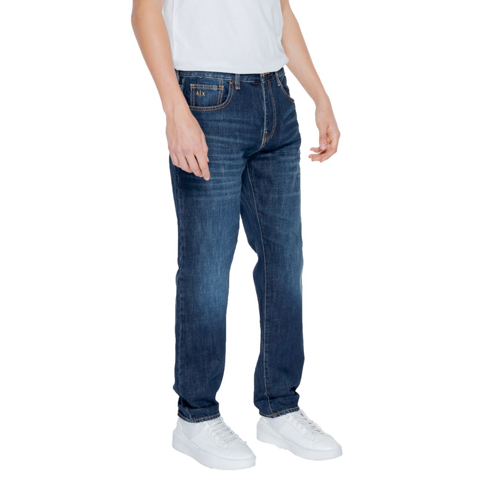 Armani Exchange – Blaue Skinny-Jeans aus Baumwolle