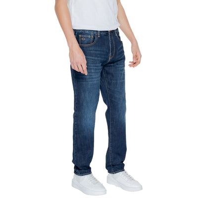 Armani Exchange – Blaue Skinny-Jeans aus Baumwolle