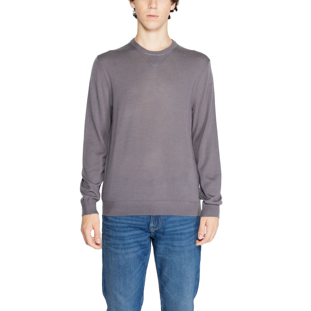 Armani Exchange Grauer Wollpullover