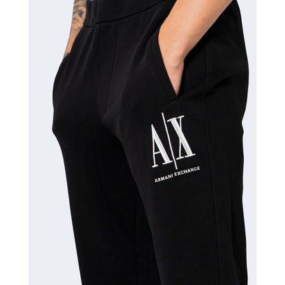 Armani Exchange – Schwarze Jogginghose aus Baumwolle