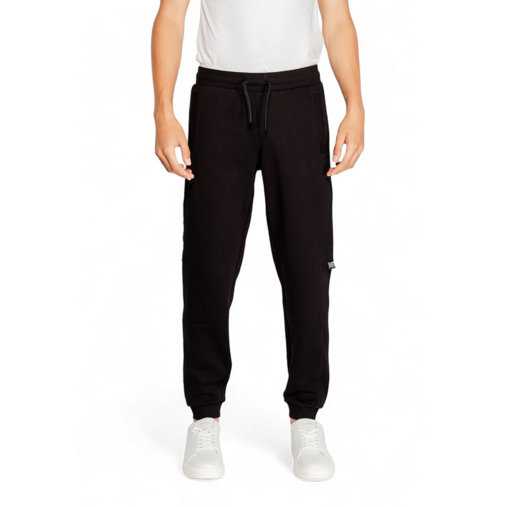 EA7 Emporio Armani – Schwarze Jogginghose aus Baumwolle