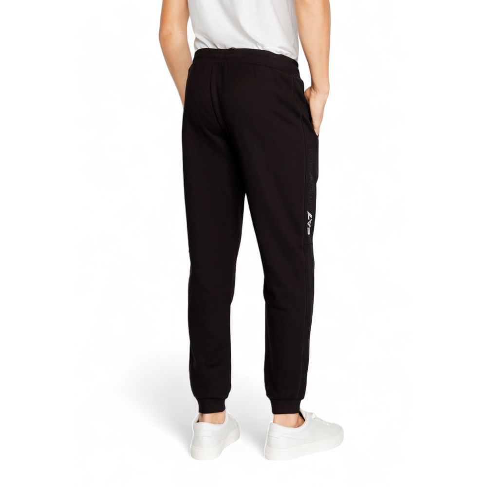 EA7 Emporio Armani – Schwarze Jogginghose aus Baumwolle