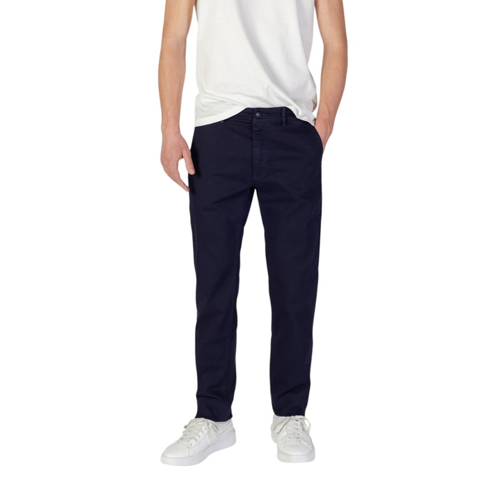 Hugo Boss Blue Cotton Skinny Pants