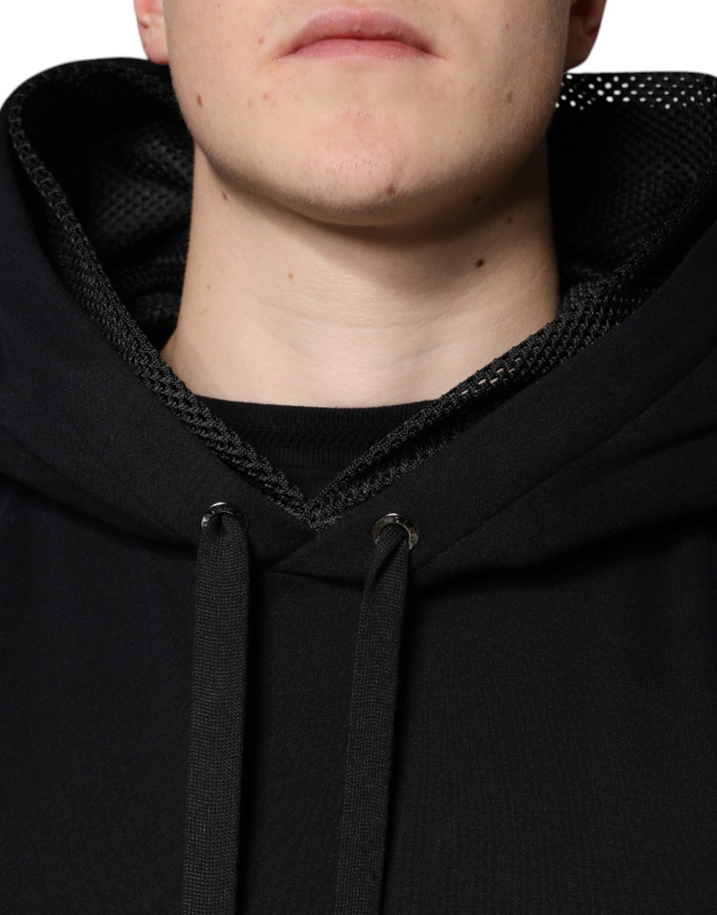 Dolce &amp; Gabbana Schwarzer Kapuzenpullover Herren Sweatshirt Pullover