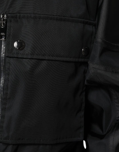 Dolce &amp; Gabbana Schwarzer Nylon-Winterparka für Herren