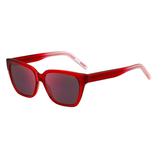 Hugo Boss – Rote Acetat-Sonnenbrille