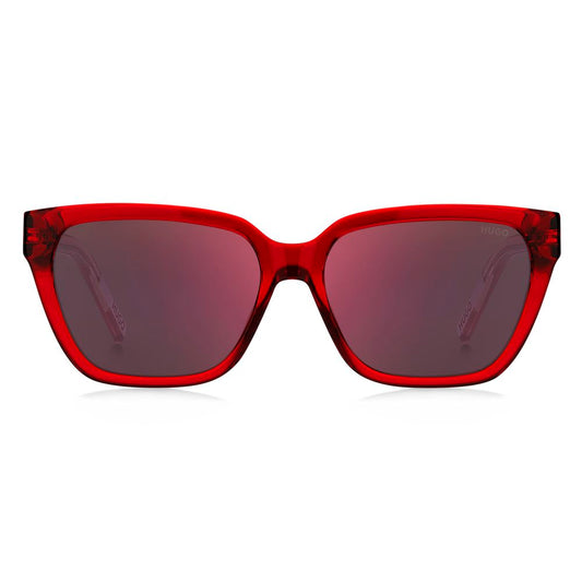 Hugo Boss – Rote Acetat-Sonnenbrille