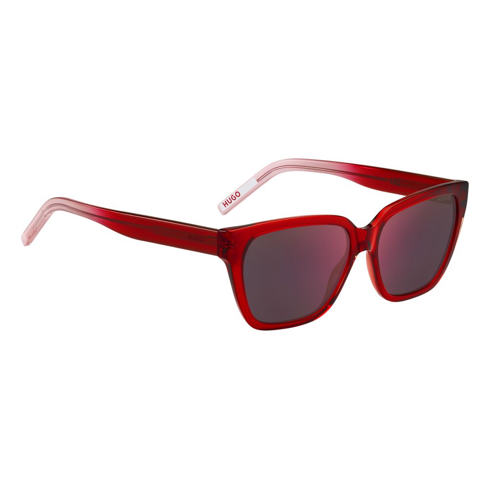 Hugo Boss – Rote Acetat-Sonnenbrille