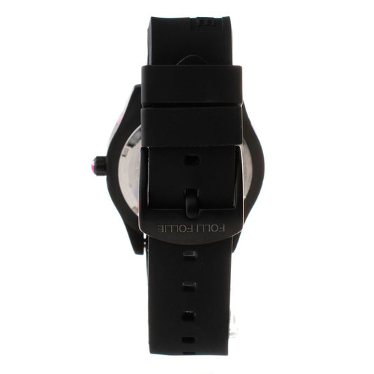 Folli Follie Schwarze Synthetik-Sportuhr