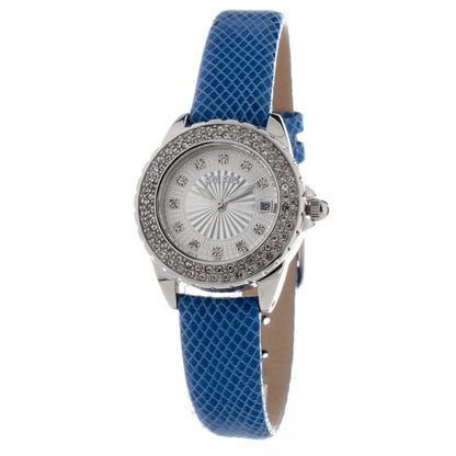 Folli Follie Armbanduhr mit blauem Lederarmband