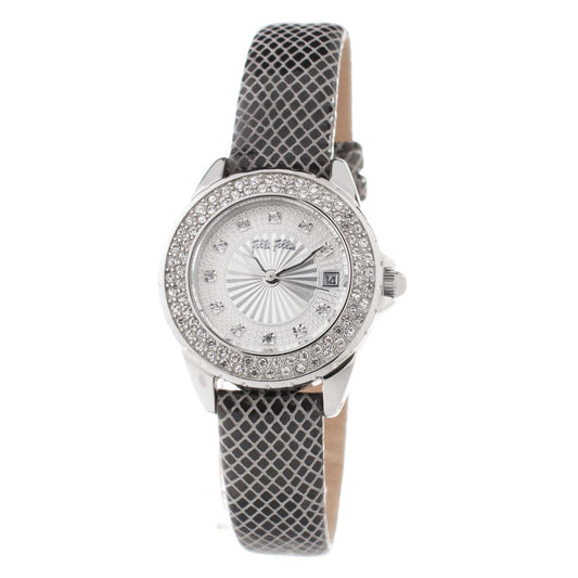 Folli Follie Uhr mit grauem Lederarmband