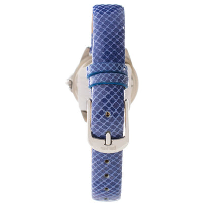 Folli Follie Damenuhr mit blauem Lederarmband