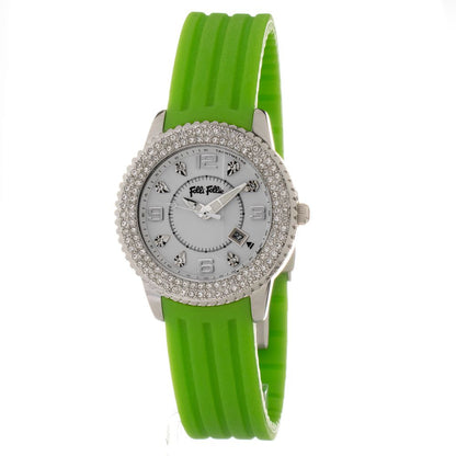 Folli Follie Grüne Synthetik-Armbanduhr