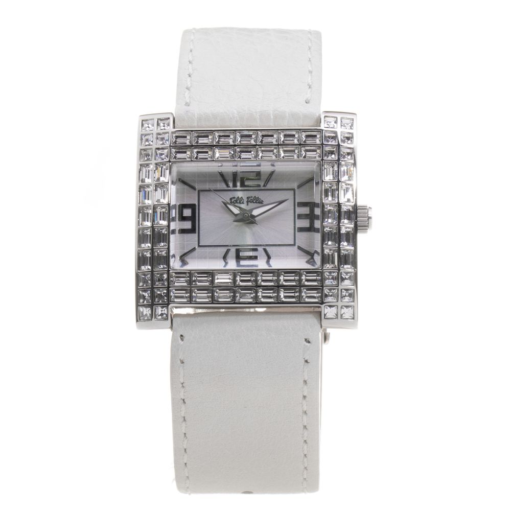 Folli Follie Uhr mit grauem Lederarmband