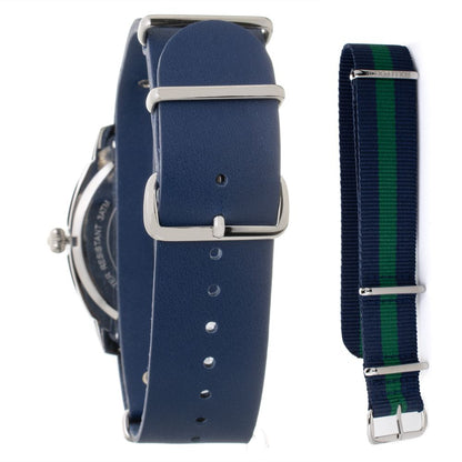 Folli Follie Damenuhr mit blauem Lederarmband