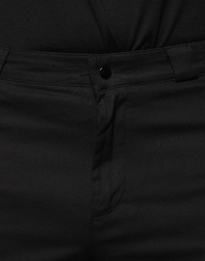 Dolce &amp; Gabbana – Enge Baumwollhose mit mehrfarbigen Streifen