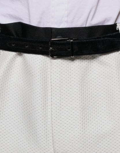 Dolce &amp; Gabbana – Weiße Anzughose aus Polyester