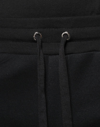 Dolce &amp; Gabbana – Schwarze Modal-Jogginghose mit DG-Logo für Herren