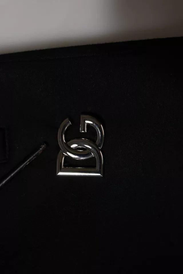 Dolce &amp; Gabbana – Schwarze Modal-Jogginghose mit DG-Logo für Herren