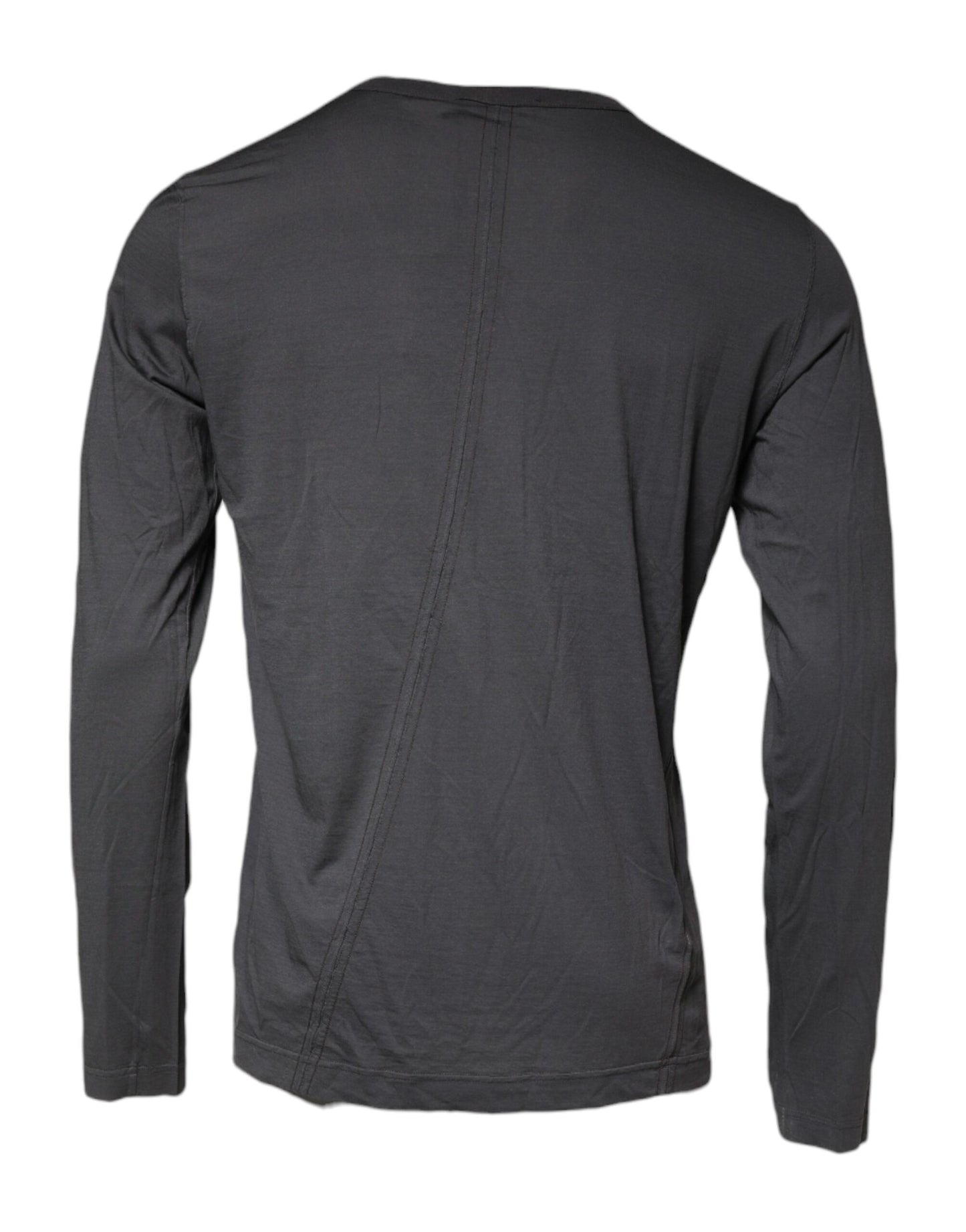 Dolce &amp; Gabbana Grauer Pullover mit Kronen-Bienen-Stickerei