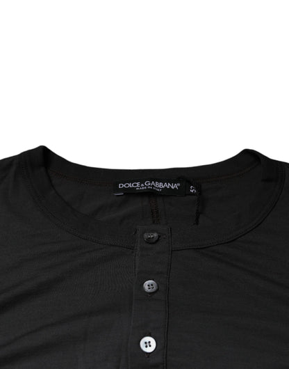 Dolce &amp; Gabbana Grauer Pullover mit Kronen-Bienen-Stickerei