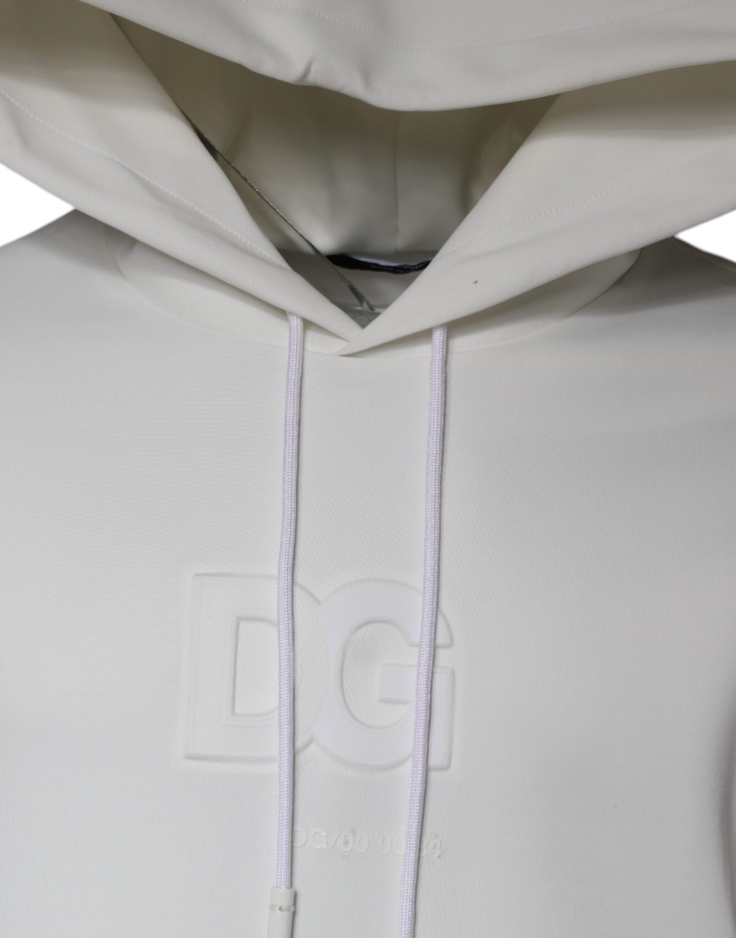 Dolce &amp; Gabbana Weiß DG Logo Kapuzenpullover Herren Sweatshirt Pullover