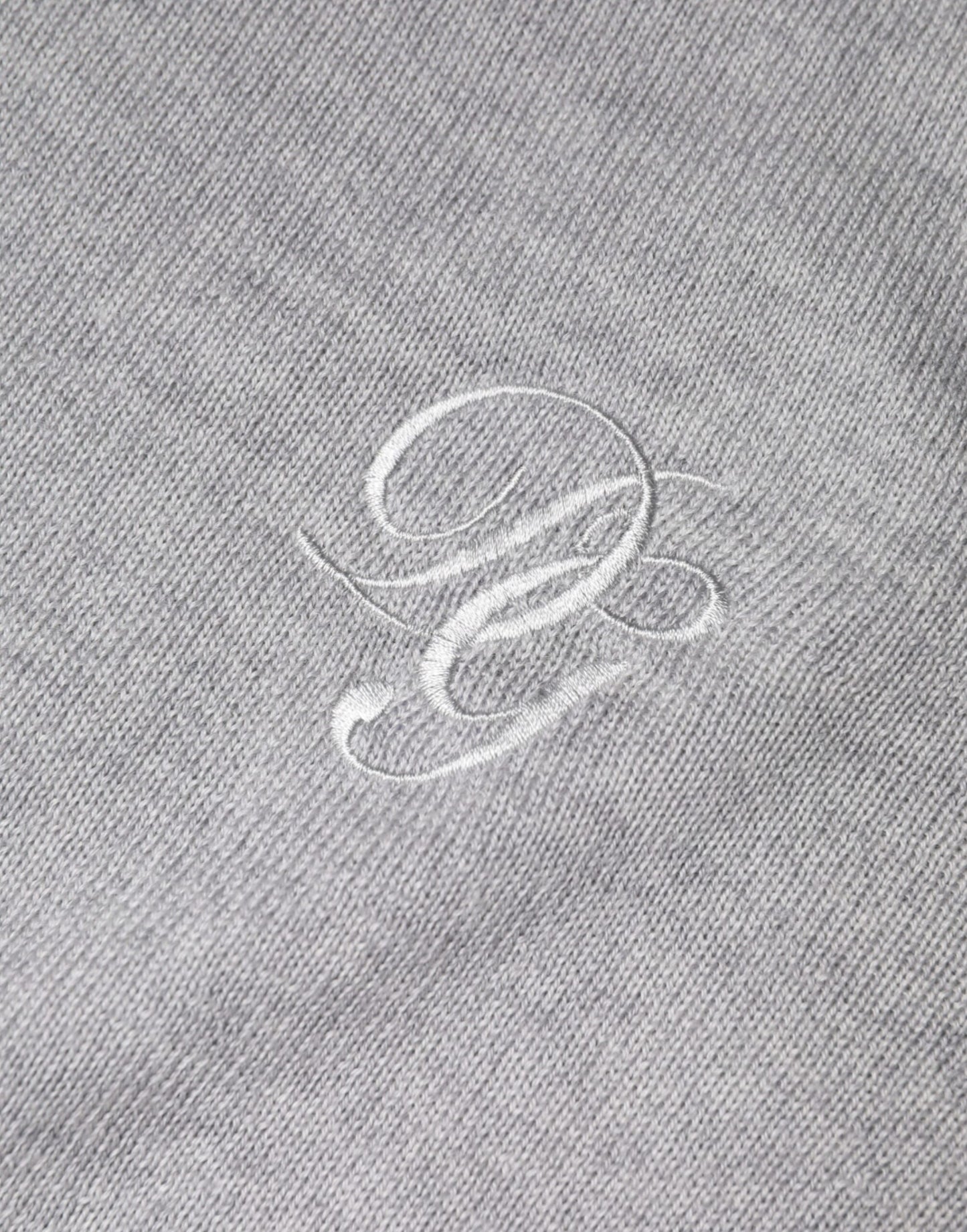 Dolce &amp; Gabbana Hellgrauer Pullover aus Wolle mit Rundhalsausschnitt