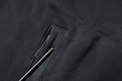 Dolce &amp; Gabbana – Schwarzer Kapuzenpullover mit durchgehendem Reißverschluss und Logo-Plakette