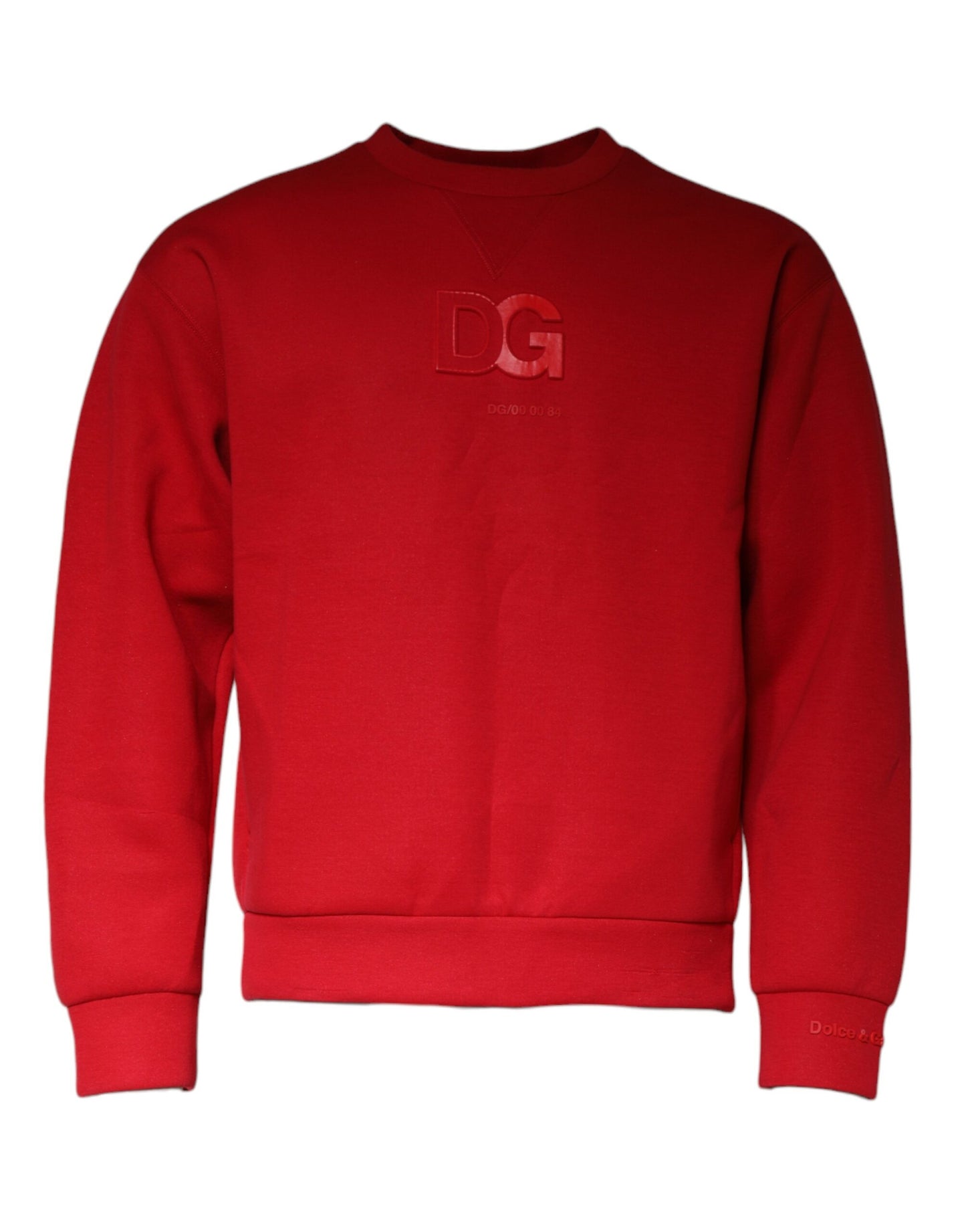 Dolce &amp; Gabbana Kastanienbraunes DG-Logo-Sweatshirt aus Baumwolle für Herren